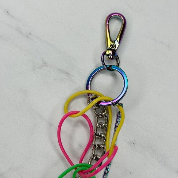 Rainbow Multi Strand Chain Pants Chain Wallet Chain 19" Chunky ✨ - Picture 6 of 6